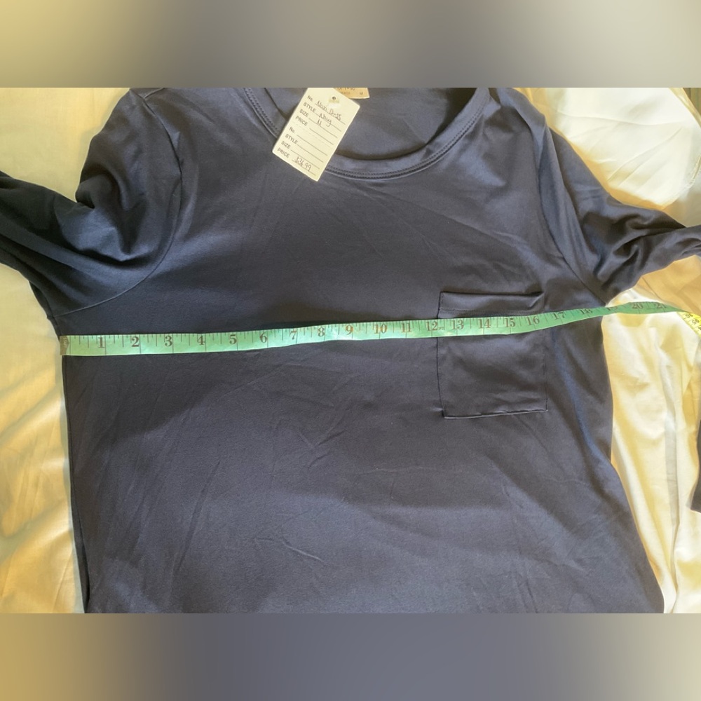 Perfect Peach - SOLID ROUND NECK LONG SLEEVE TUNIC DRESS - Picture 5 of 7